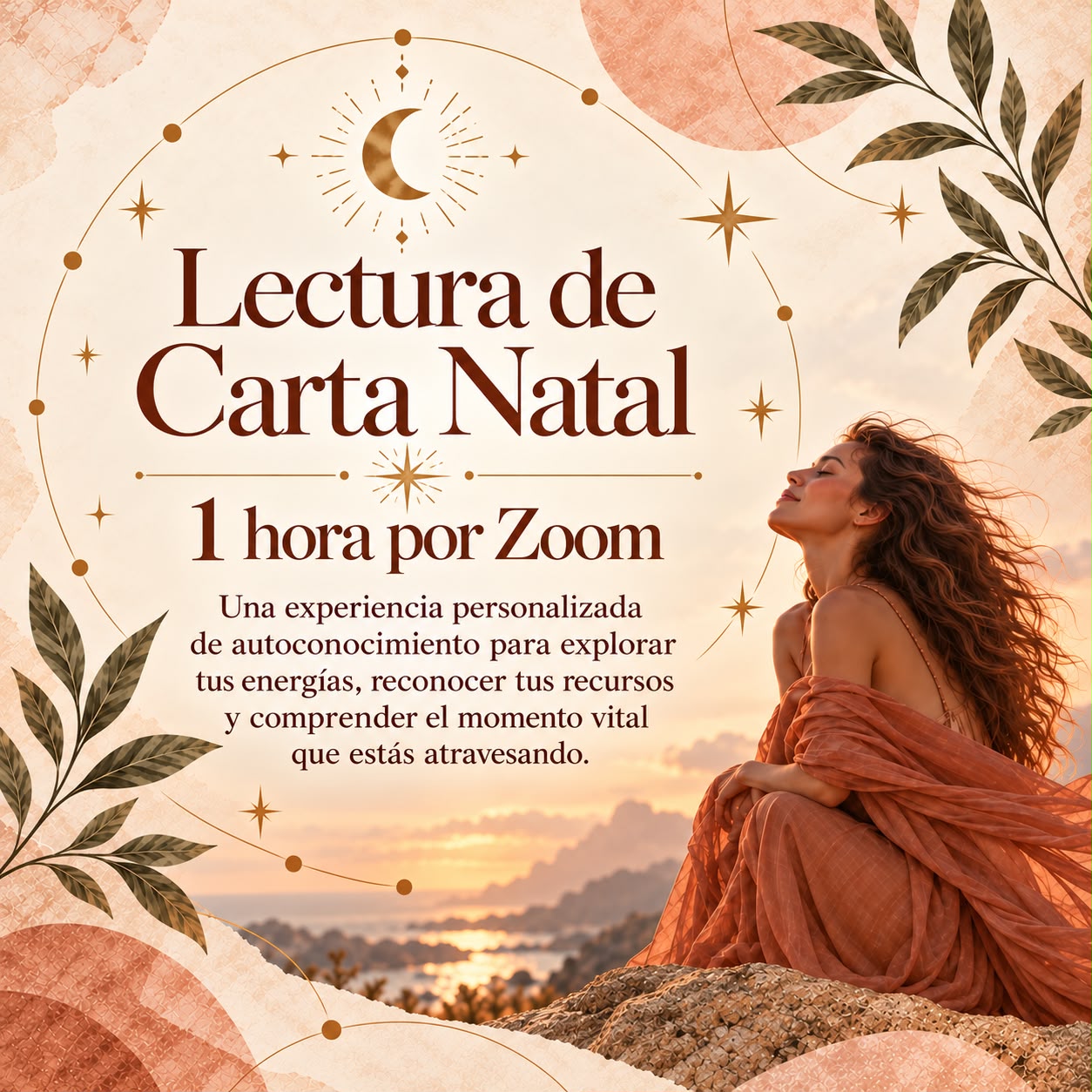 Lectura de Carta Natal — 1 hora por Zoom Una experiencia personalizada.