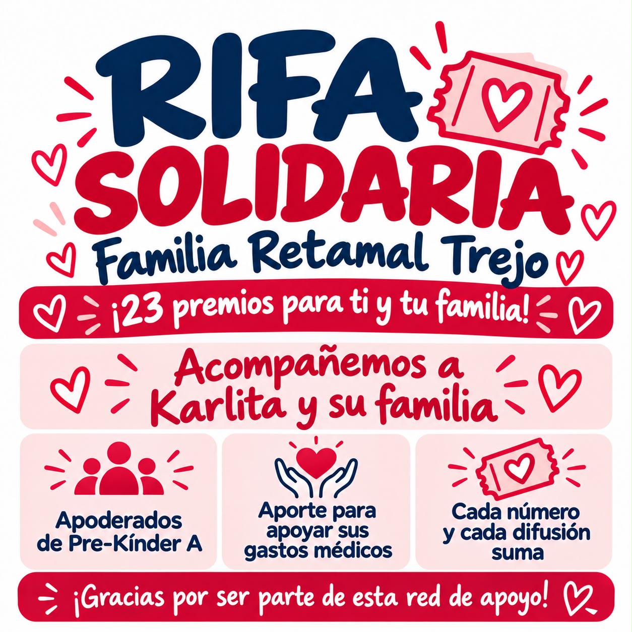 Rifa Solidaria familia Retamal Trejo